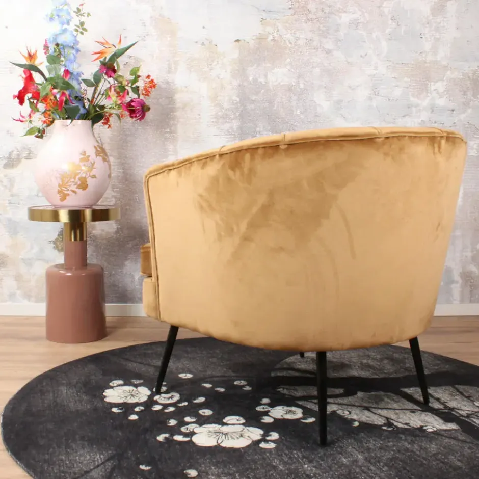 DS4U - Norah fauteuil velvet goud