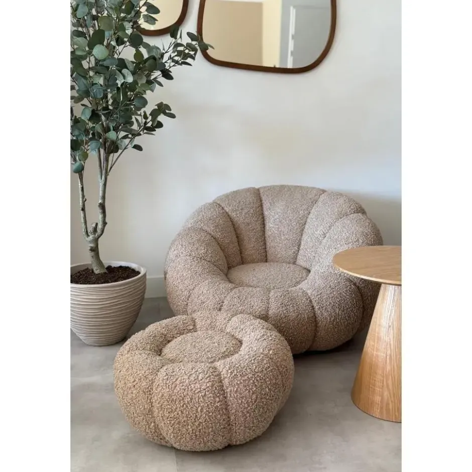 DS4U - Olivia fauteuil set teddy - beige