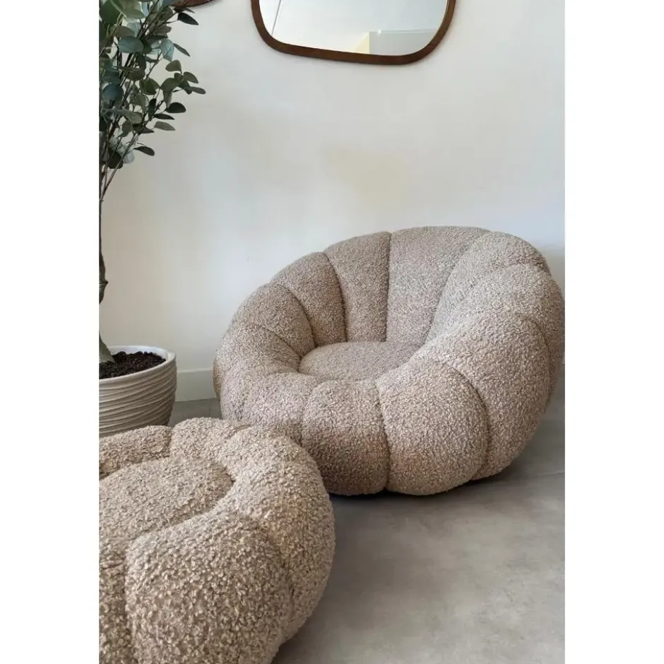 DS4U - Olivia fauteuil set teddy - beige