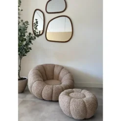 DS4U - Olivia fauteuil set teddy - beige