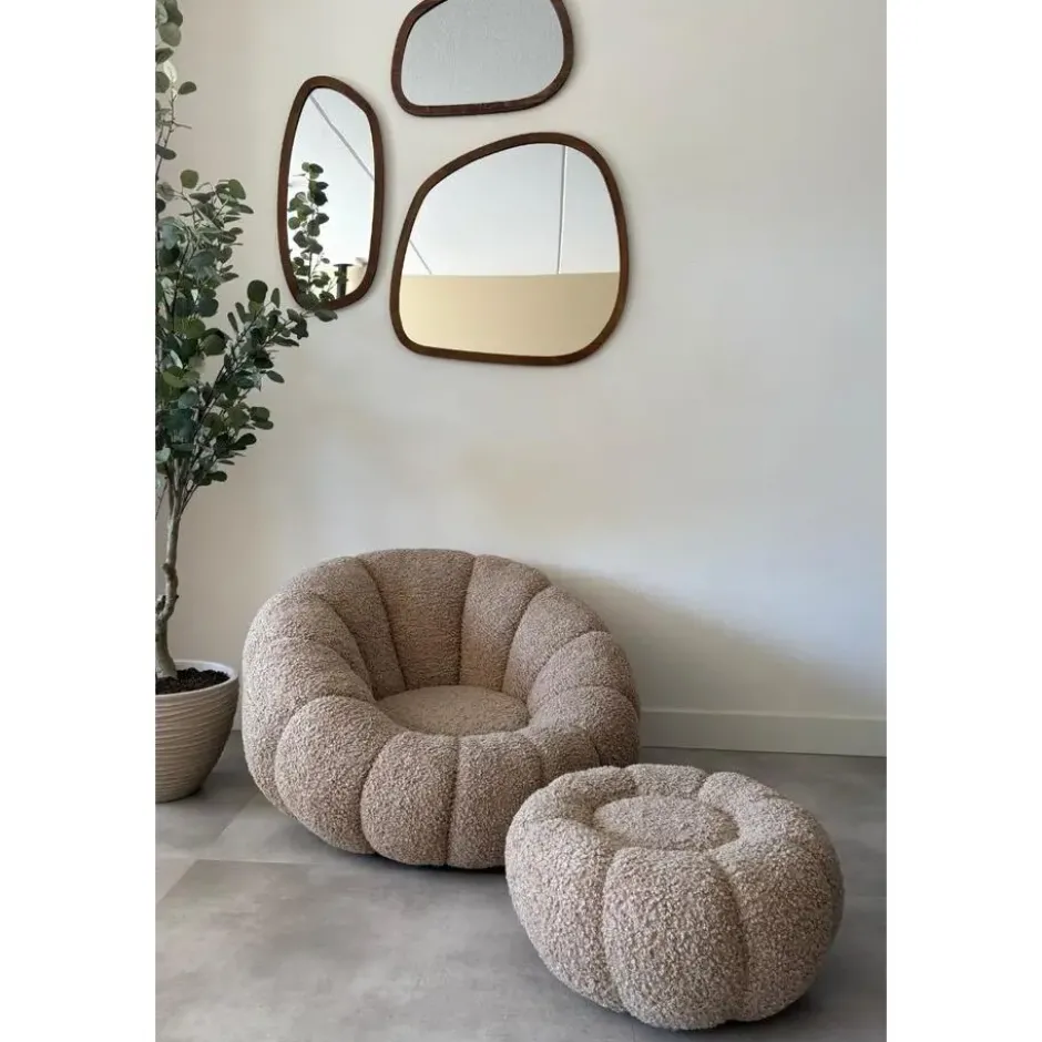 DS4U - Olivia fauteuil set teddy - beige