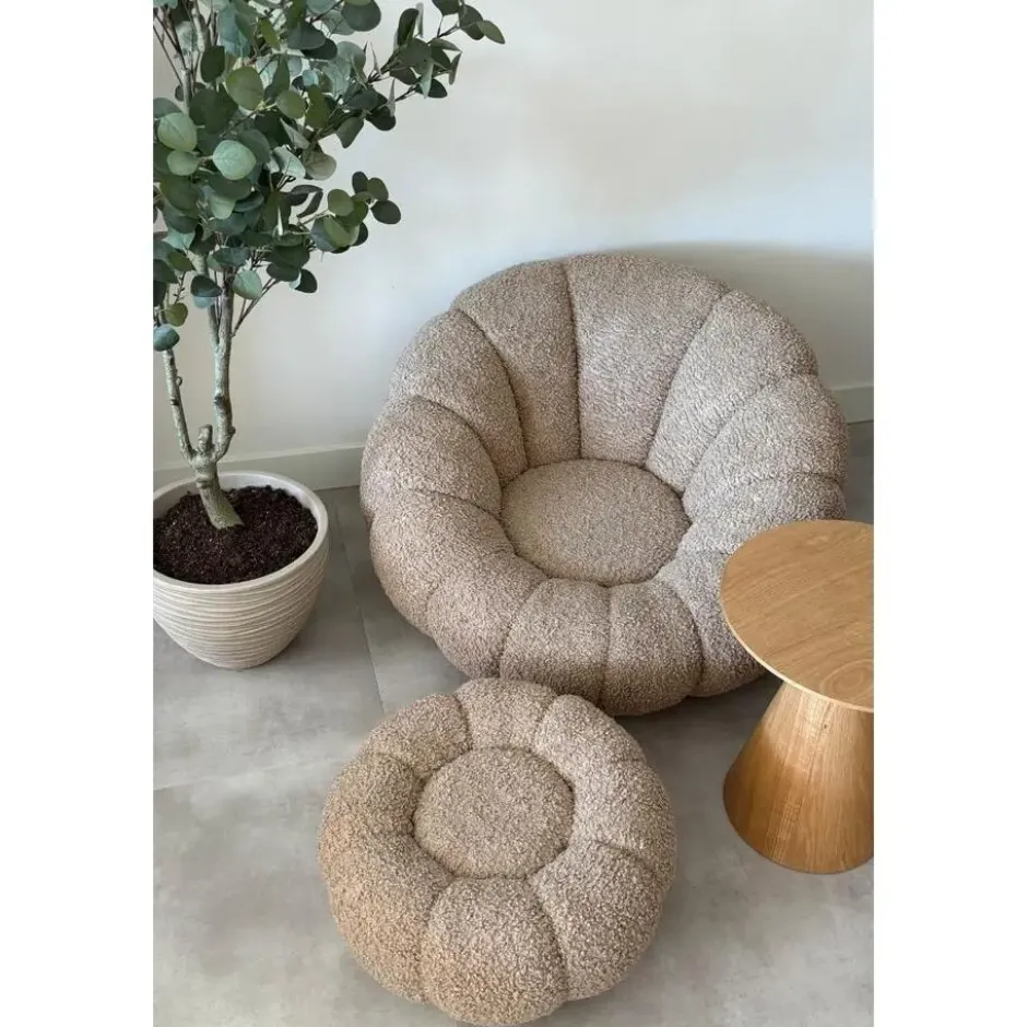 DS4U - Olivia fauteuil set teddy - beige