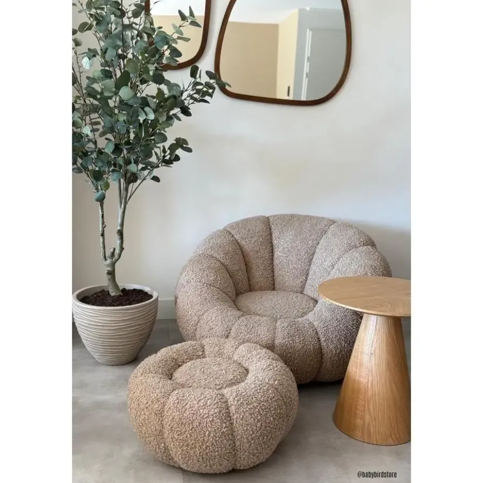 DS4U - Olivia fauteuil set teddy - beige