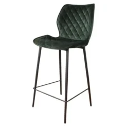 DS4U - Ruby barkruk velvet 66 cm groen