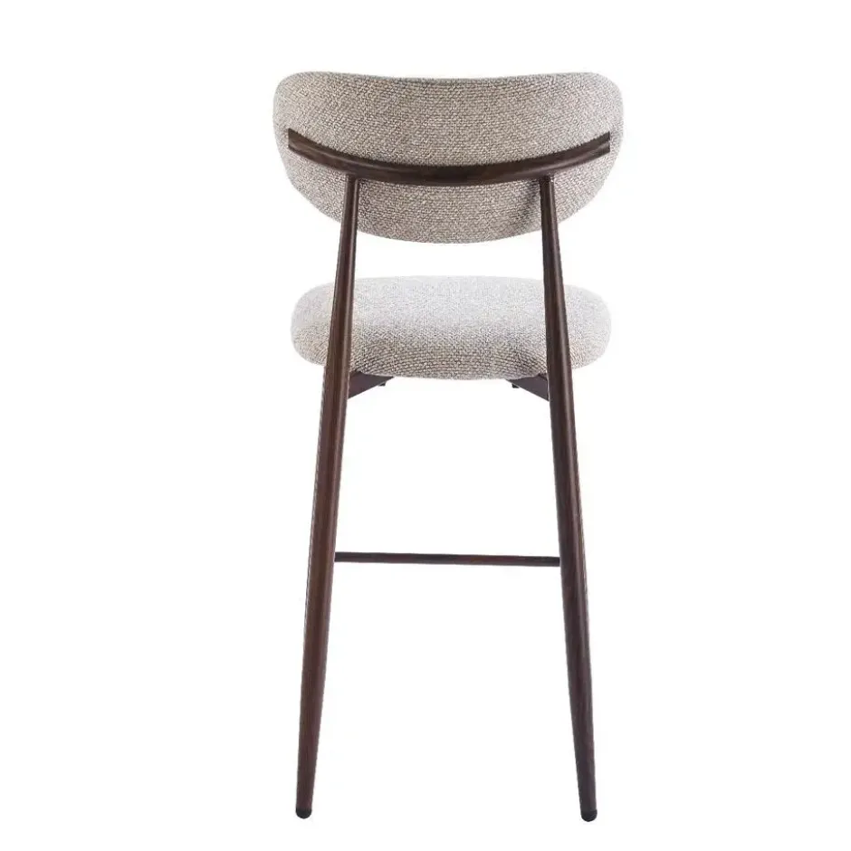 DS4U - Sumi barkruk 65 cm beige - walnoot poot