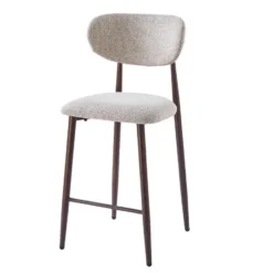 DS4U - Sumi barkruk 65 cm beige - walnoot poot