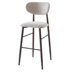 DS4U - Sumi barkruk 75 cm beige - walnoot poot