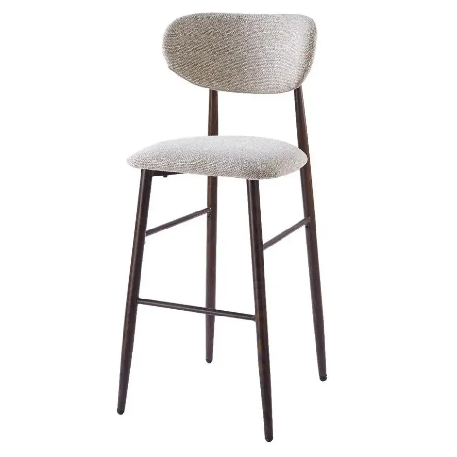 DS4U - Sumi barkruk 75 cm beige - walnoot poot