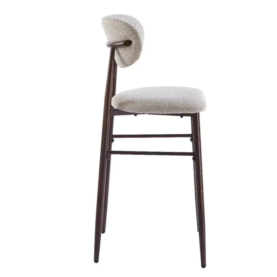 DS4U - Sumi barkruk 75 cm beige - walnoot poot