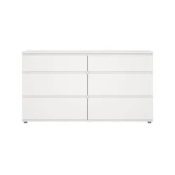 Dubbele Ladekast Wit - 150x40x85cm - Nova
