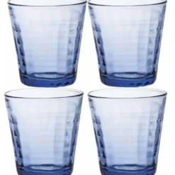 Duralex Drinkglazen Prisme - 4x - blauw - glas - 220 ml