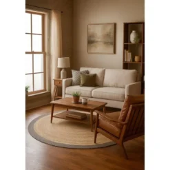 Dutch Lifestyle - Jute - Vloerkleed - 200x200 cm - Beige