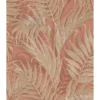Dutch Wallcoverings - Grace Tropical palm leaf brown/gold - GR322106