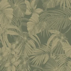 Dutch Wallcoverings - Nomad Joelle groen/goud - 0,53x10,05m