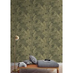 Dutch Wallcoverings - Nomad Joelle groen/goud - 0,53x10,05m