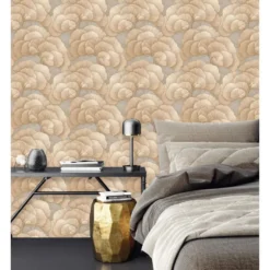 Dutch Wallcoverings Vliesbehang Renaissance blossom - gold - 10,05m x 53cm