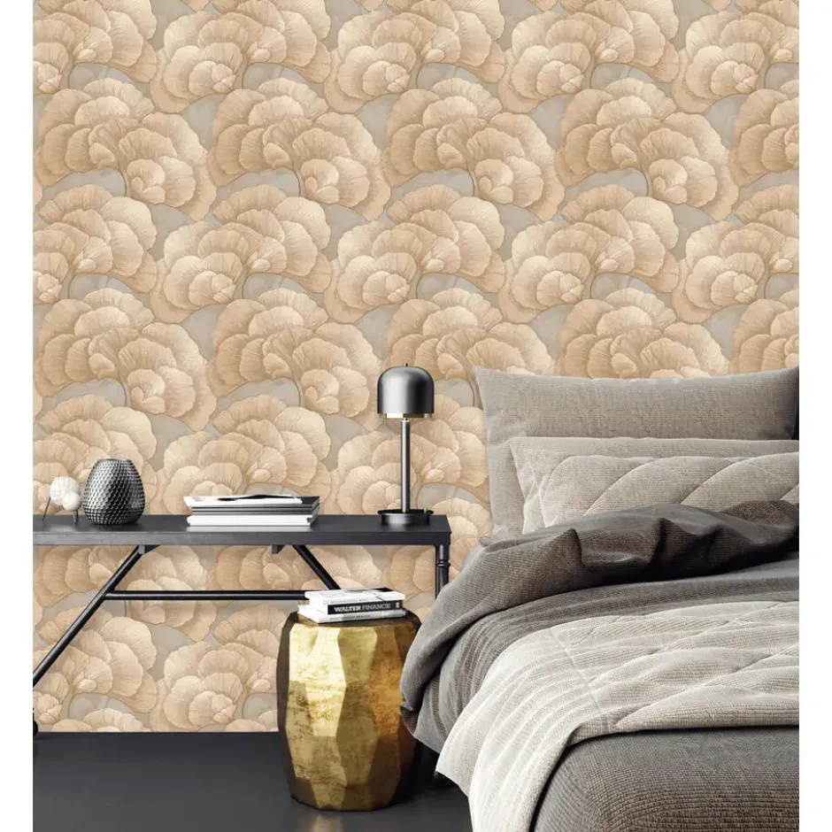 Dutch Wallcoverings Vliesbehang Renaissance blossom - gold - 10,05m x 53cm