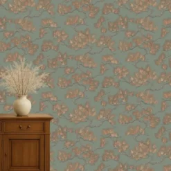 Dutch Wallcoverings Vliesbehang Wall Fabric pine tree - groen - 10,05m x 53cm