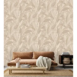 Dutch Wallcoverings Vliesbehang Renaissance leaves - beige - 10,05m x 53cm