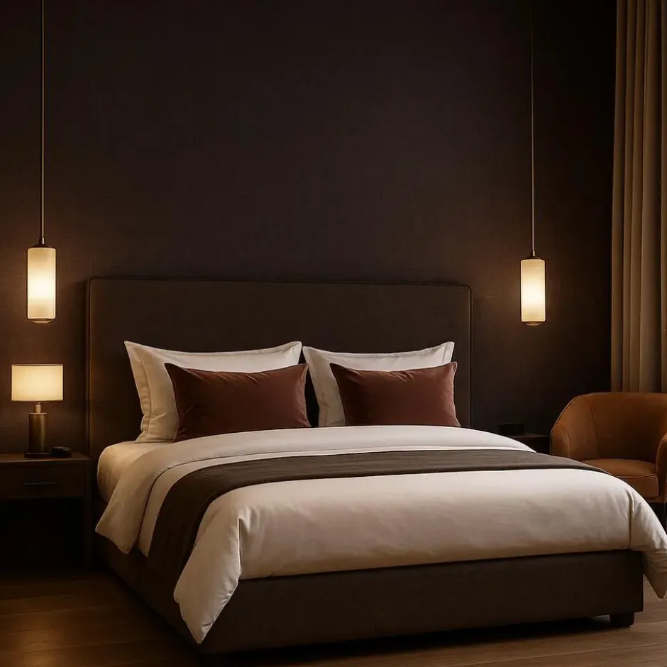 Dutch Wallcoverings Vliesbehang Linen & Textures uni - darkchoco - 10,05m x 53cm