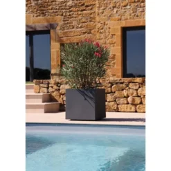EDA Bloempot / plantenpot Volcano - antraciet - 79 x 30 x 60 cm