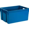 EDA Opbergkrat 50L - blauw - kunststof - 56x41x29cm - stapelbaar