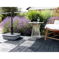 EDA Parasolvoet vulbaar - grote parasols - antraciet - 25L