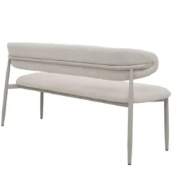 Eetkamerbank Beige/Beige - 160x55x77cm - Alexia