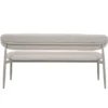 Eetkamerbank Beige/Beige - 200x55x77cm - Alexia