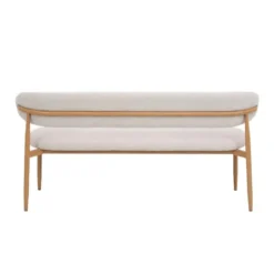 Eetkamerbank - Beige/Naturel - 180x55x77cm - Alexia