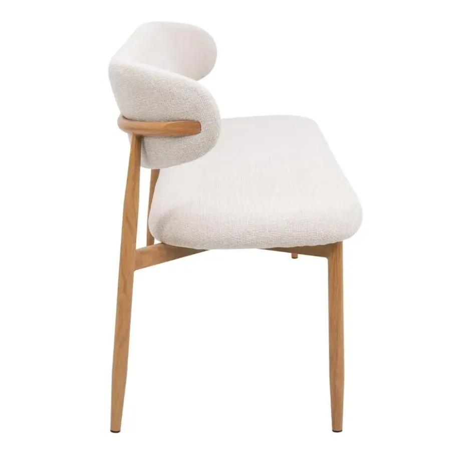 Eetkamerbank - Beige/Naturel - 180x55x77cm - Alexia