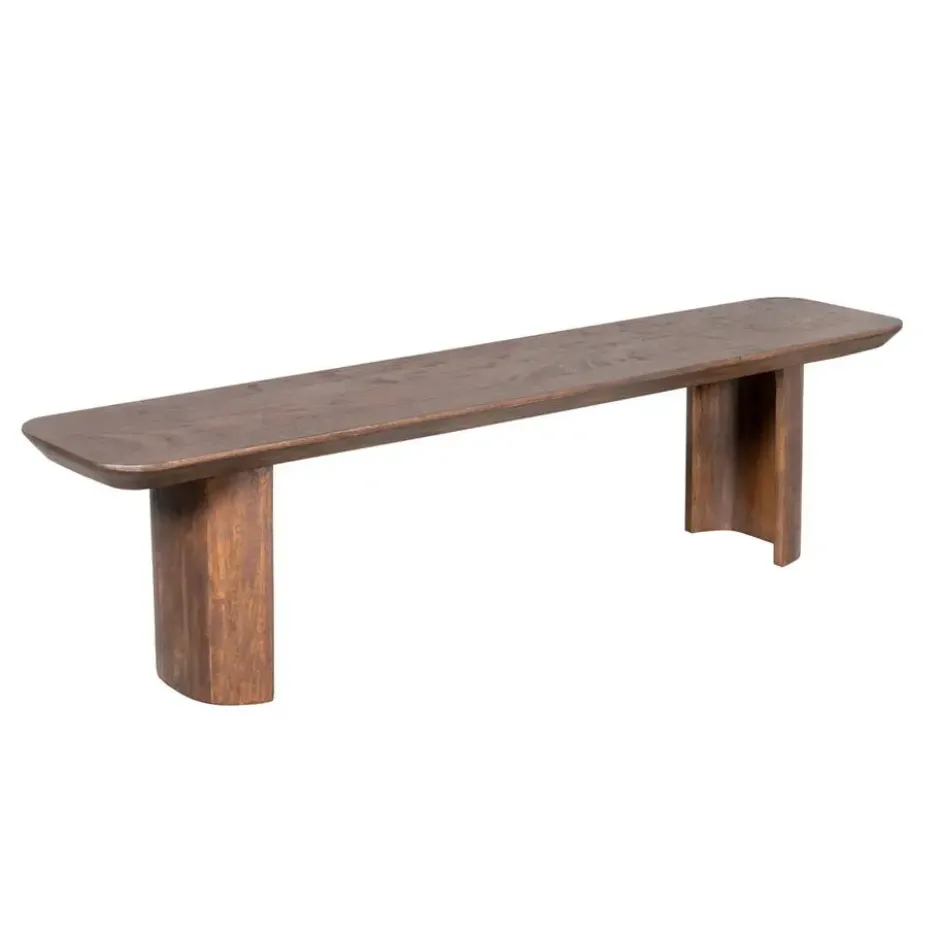 Eetkamerbank Bruin Hout - 220x38x45cm - Maré