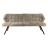 Eetkamerbank Champagne/Bruin - 180x60x80cm - Raster