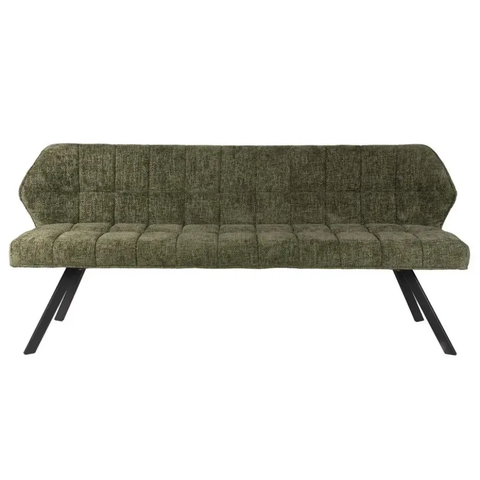 Eetkamerbank Groen - 180x60x80cm - Raster