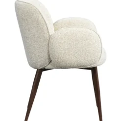 Eetkamerstoel Eva met armleuning - crème