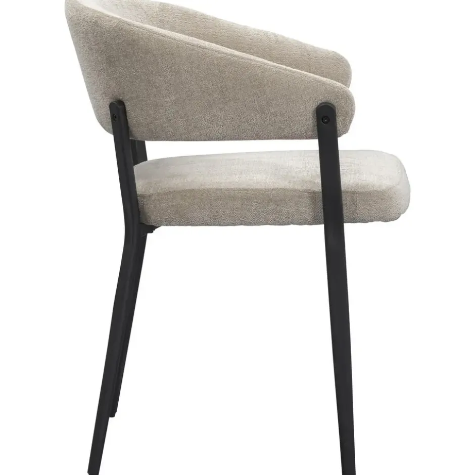 Eetkamerstoel Liv - stof - beige