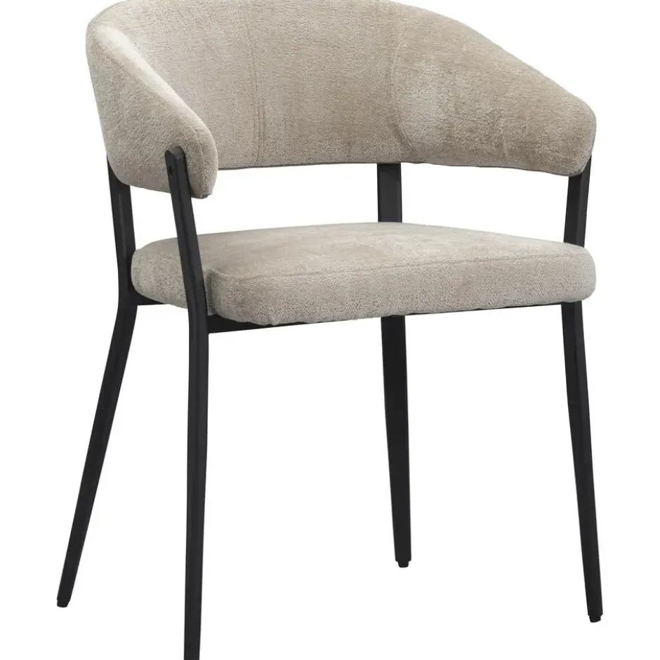 Eetkamerstoel Liv - stof - beige