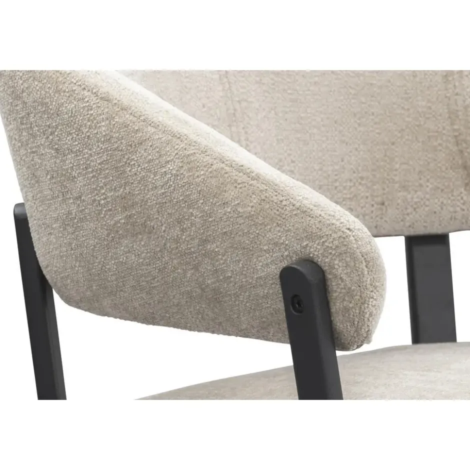 Eetkamerstoel Liv - stof - beige
