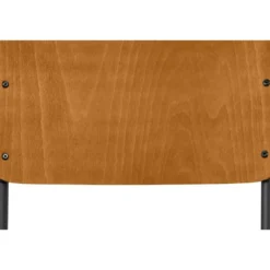 Eetkamerstoel Oscar - hout - bruin/zwart