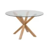 Eetkamertafel Furudal - eikenkleur - 75,5xØ119 cm