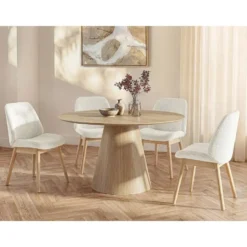 Eettafel ANTALIZA - 4 plaatsen - Natuurlijk licht Hout paneel