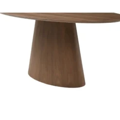 Eettafel ANTELADA - 6 plaatsen - Natuurlijk donker Hout paneel