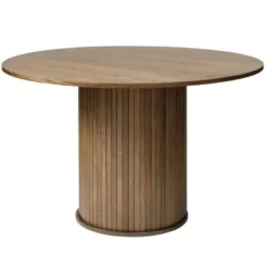 Eettafel Ø120cm Eikenhout - Smoked - Tafel Nola