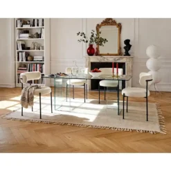 Eettafel COLEDON - 210 cmx90 cm - Transparant Glas