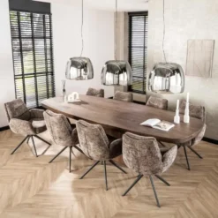 Eettafel - Deens Ovaal - 300cm - Acaciahout - Arcadia