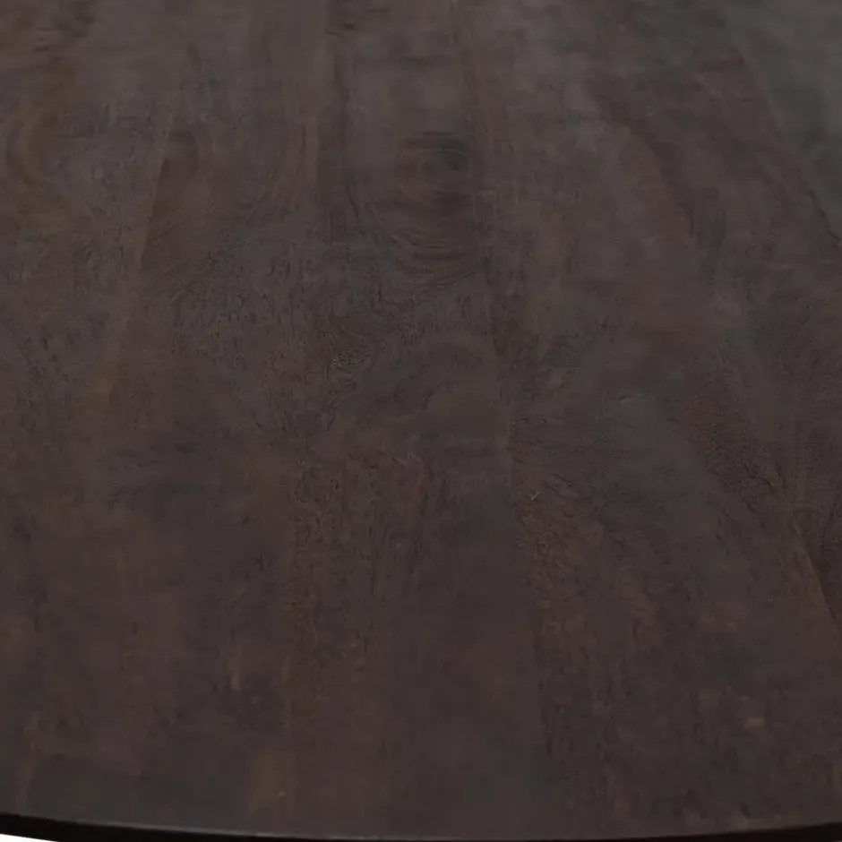 Eettafel Deens Ovaal 300cm - Donkerbruin Mangohout - Feline