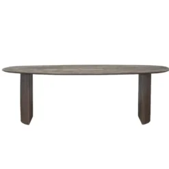 Eettafel Deens Ovaal 300cm - Donkerbruin Mangohout - Feline