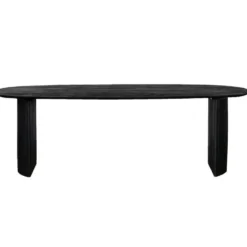 Eettafel Deens Ovaal 300cm - Zwart Mangohout - Feline