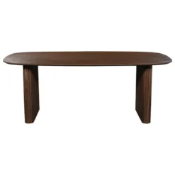 Eettafel Deens Ovaal - Donkerbruin Mangohout - 240x100x76cm - Juro