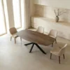 Eettafel Deens Ovaal - Donkerbruin Hout - 200x100x76cm - Jaimy